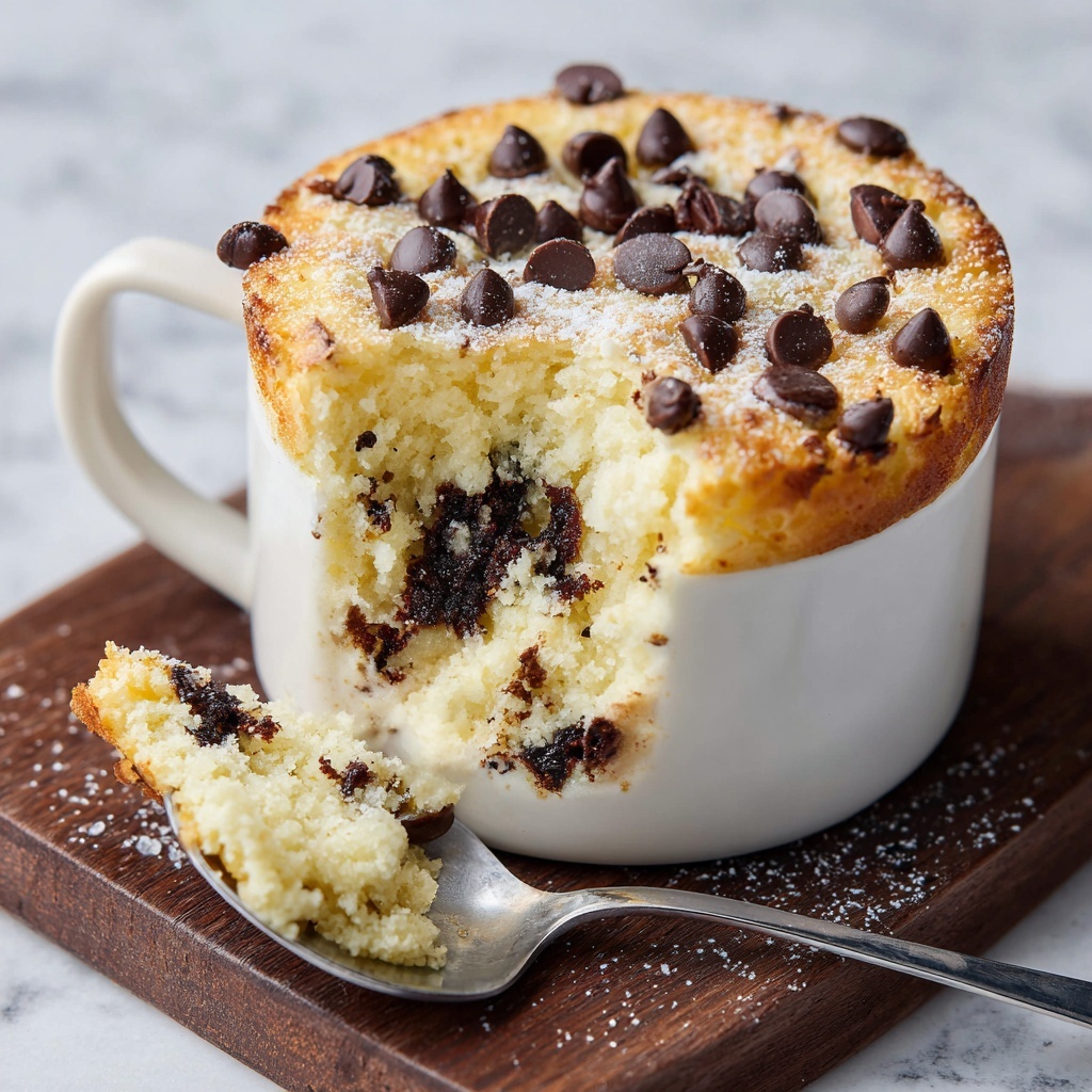 Chocolate Chip Mug Cake Recipe - Recipe Image