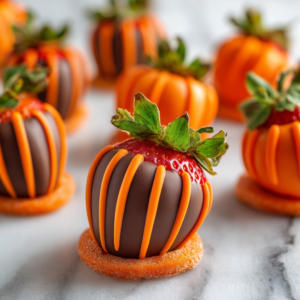 Adorable Carrot Chocolate-Covered Strawberries Recipe - Recipe Image