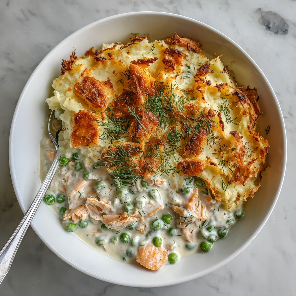 Fish Pie with Cheddar, Dill, and a Creamy Vegetable Sauce Recipe - Recipe Image