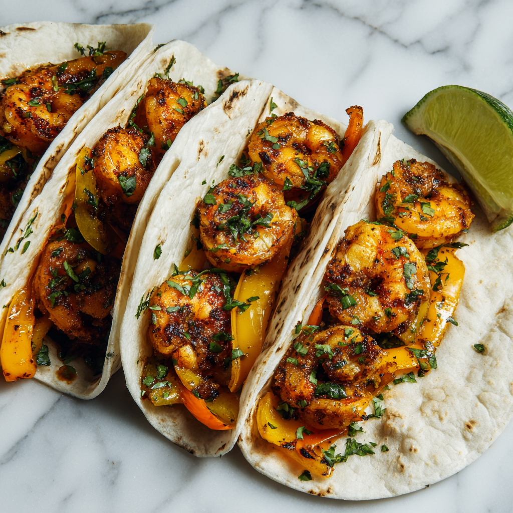 Crock Pot Fire Roasted Shrimp Tacos Recipe - Recipe Image