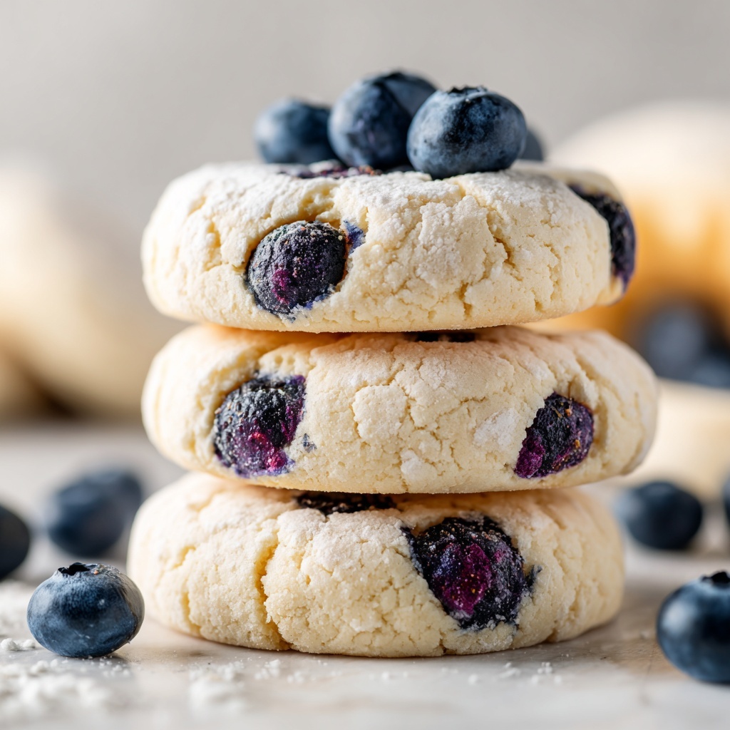 Greek Yogurt Lemon Blueberry Cookies Recipe - Recipe Image
