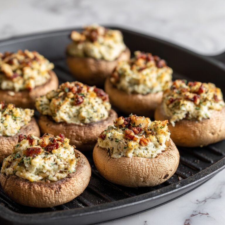Grilled Stuffed Mushrooms with Sausage and Smoked Gouda Recipe
