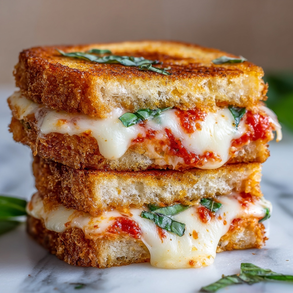 Lazy Chicken Parmesan Grilled Cheese Recipe - Recipe Image