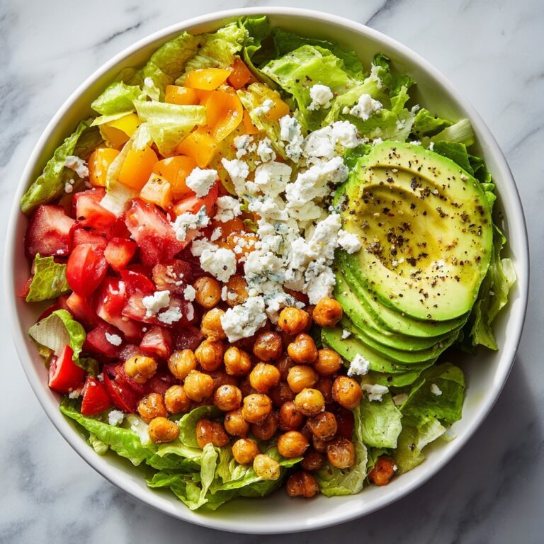 Fresh Chopped Salad with Chickpeas, Feta, and Avocado Recipe
