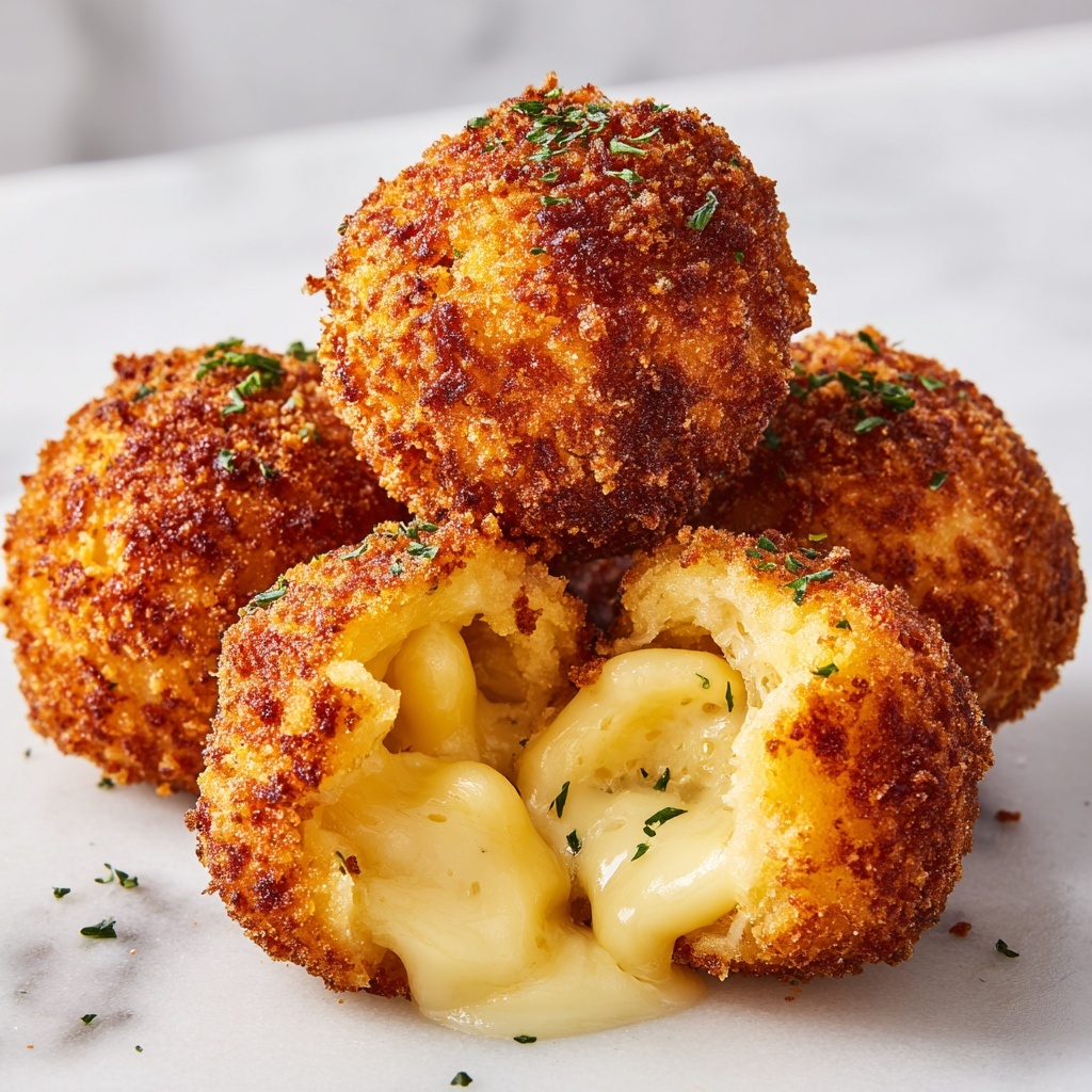 Cheesy Italian Arancini Balls Recipe - Recipe Image
