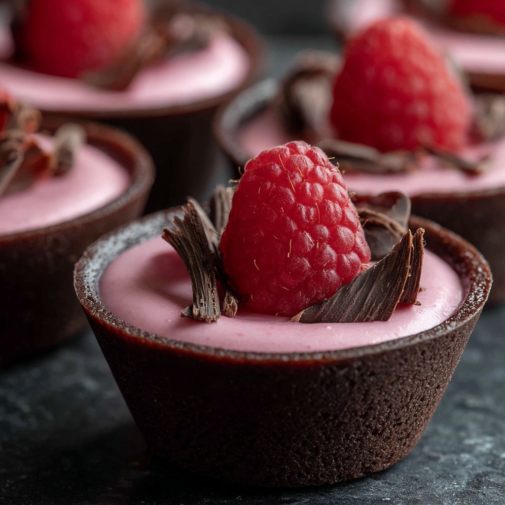 Marry Me No Bake Raspberry Chocolate Mousse Cups Recipe - Recipe Image