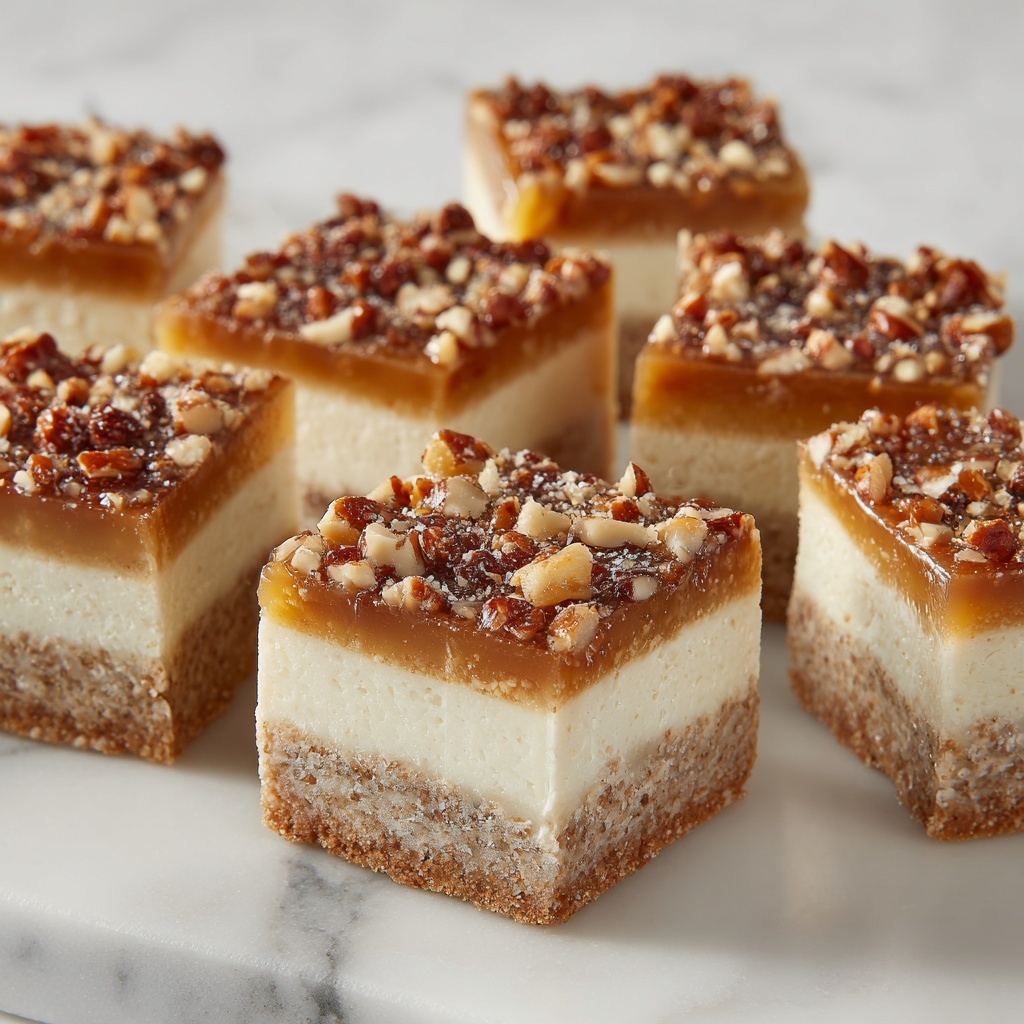 Baklava Cheesecake Bars Recipe - Recipe Image