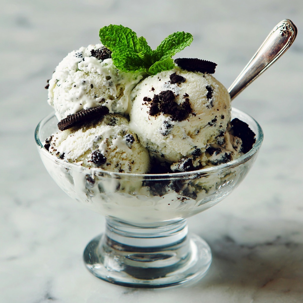 Homemade Mint Chocolate Chip Ice Cream Recipe - Recipe Image