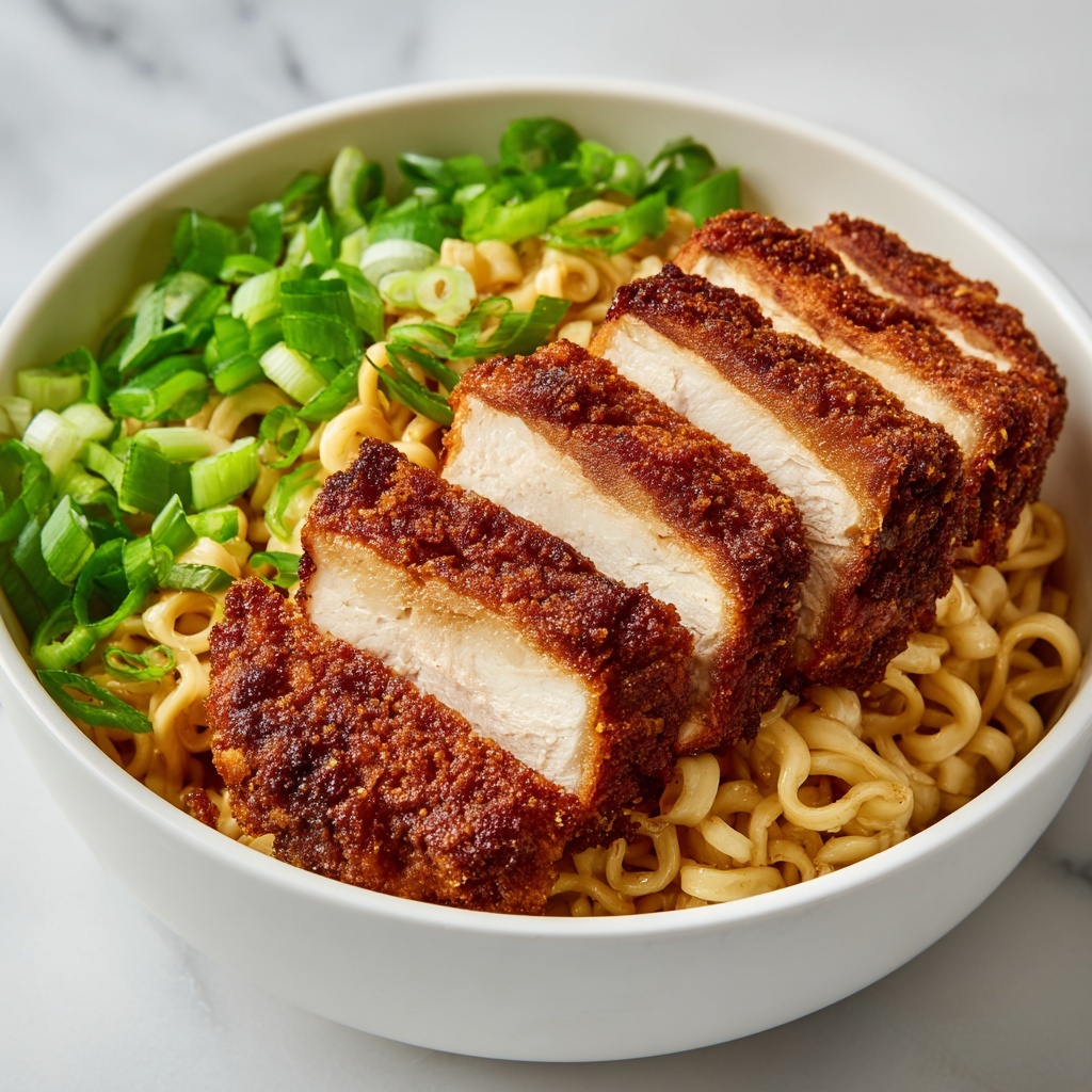 Miso Ramen with Chicken Katsu Recipe - Recipe Image