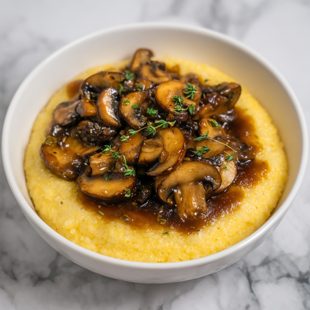 Creamy Polenta with Mushrooms Recipe - Recipe Image