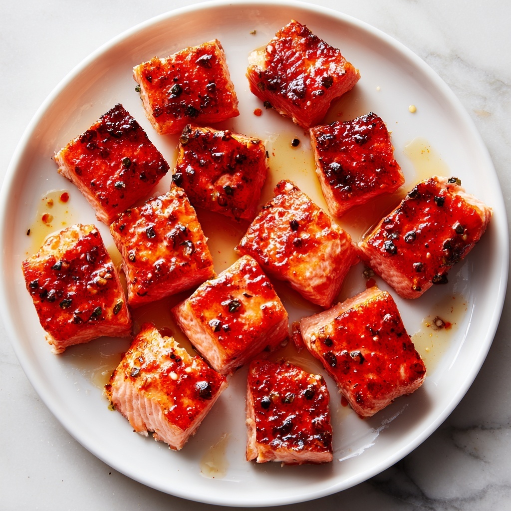 Hot Honey Salmon Bites Recipe - Recipe Image