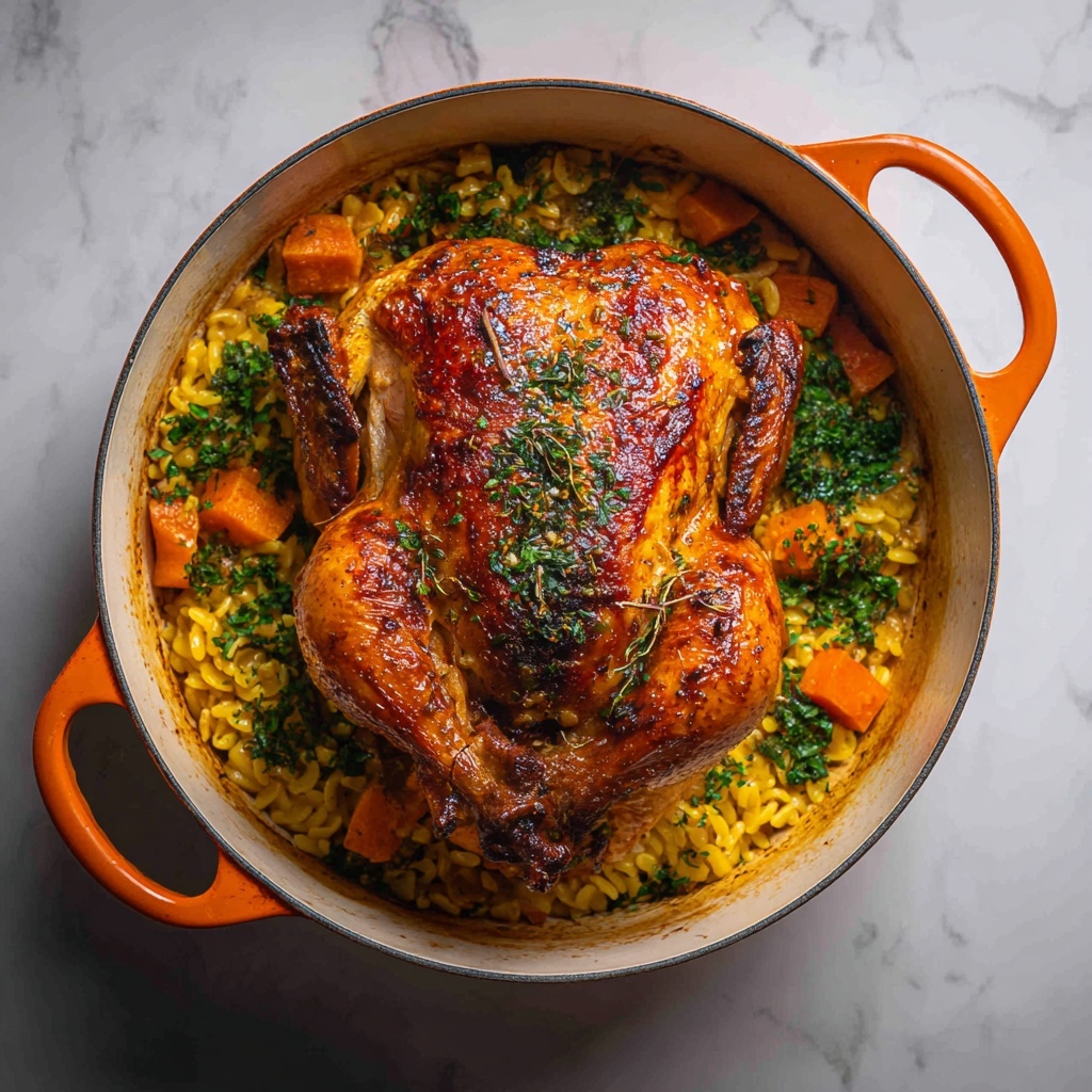 Chicken In A Pot with Lemon and Orzo Recipe - Recipe Image