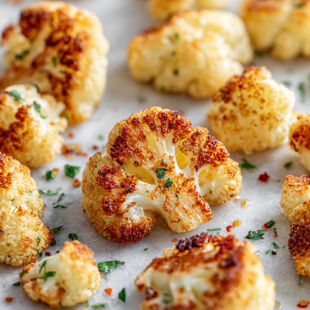 Garlic-Parmesan Roasted Cauliflower Recipe - Recipe Image