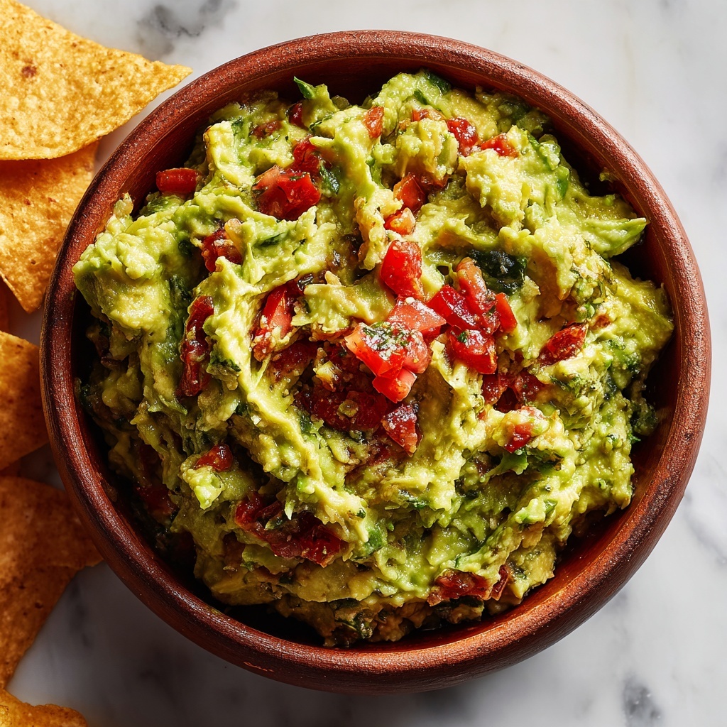 Creamy Homemade Guacamole Recipe - Recipe Image