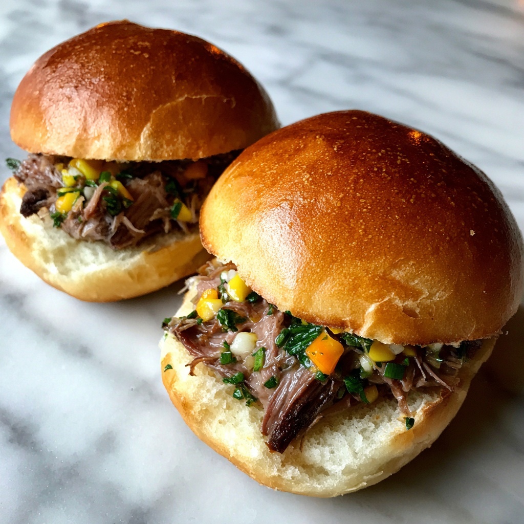 Instant Pot Italian Beef Sandwich with Pepperoncini and Giardiniera Recipe - Recipe Image