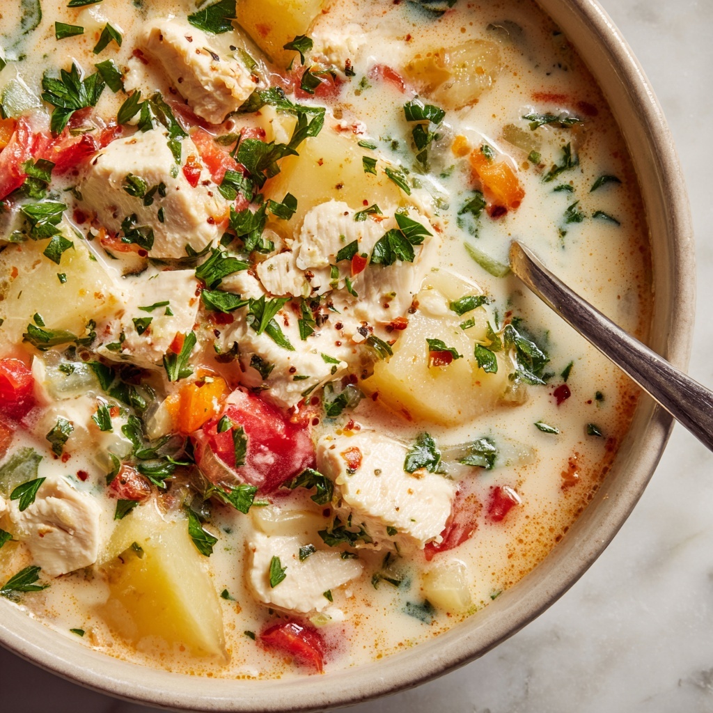 Creamy Chicken Potato Soup Recipe - Recipe Image