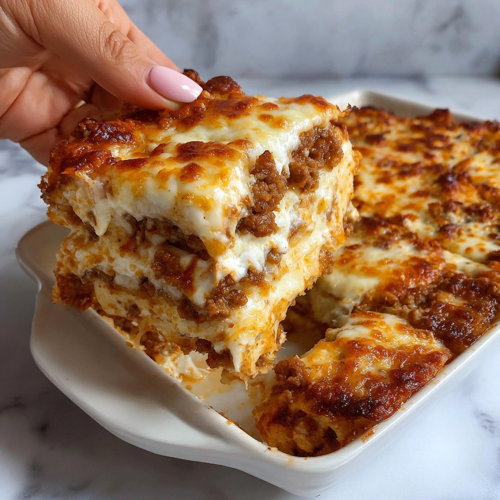 Beef Lombardi Casserole with Cheesy Egg Noodles Recipe - Recipe Image