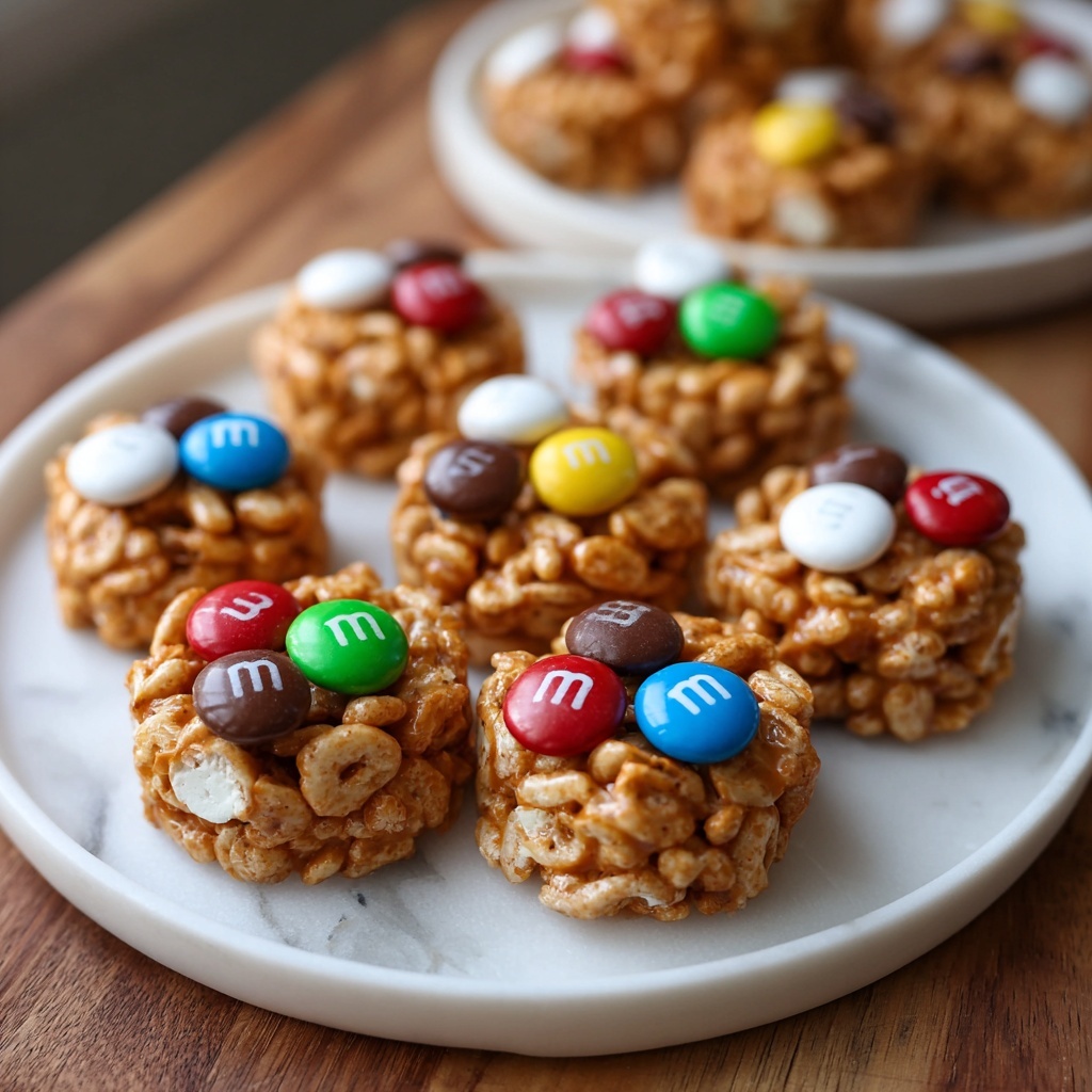 Christmas M&M Peanut Butter Clusters Recipe - Recipe Image