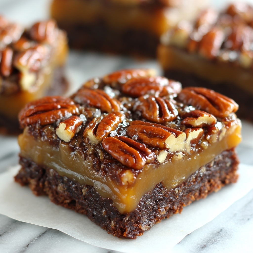 Gooey Pecan Pie Brownies Recipe - Recipe Image