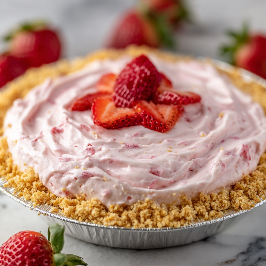 Strawberry Icebox Pie Recipe - Recipe Image