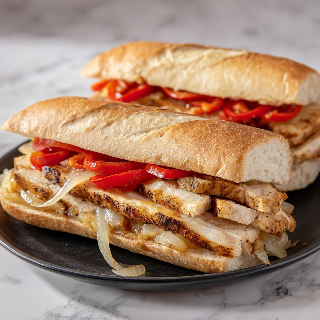 Creamy Chicken Philly Sandwiches Recipe - Recipe Image
