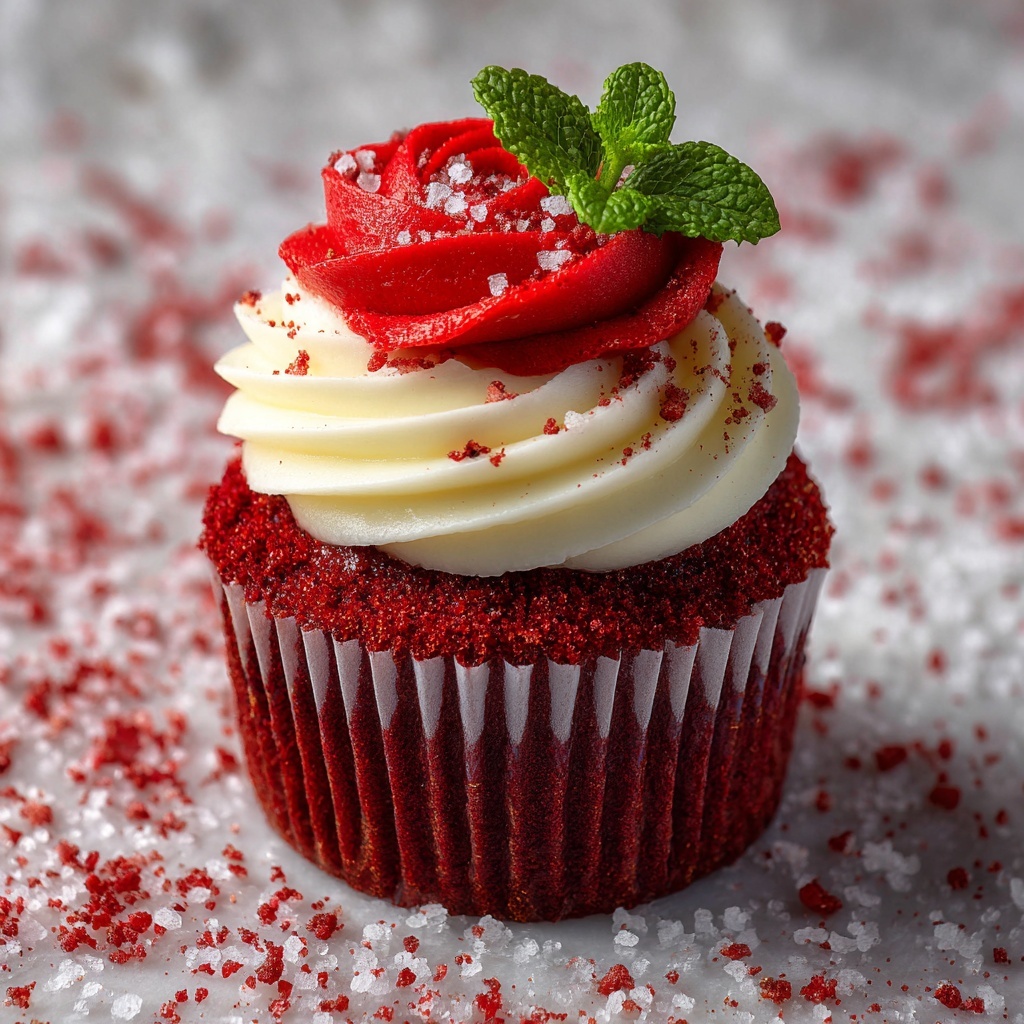 Peppermint Red Velvet Blossoms Recipe - Recipe Image