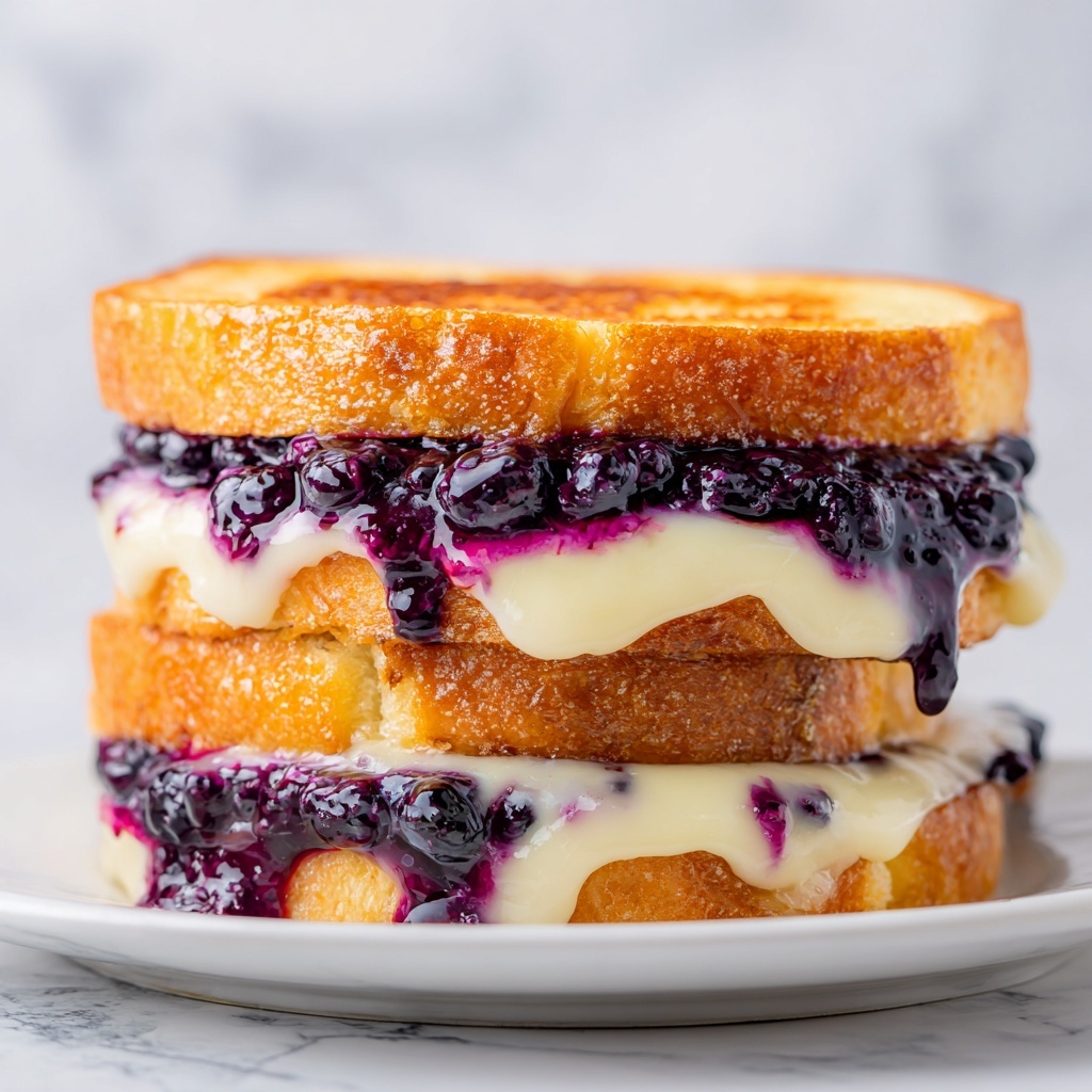 The Best Blueberry Brie Grilled Cheese You'll Ever Make Recipe - Recipe Image