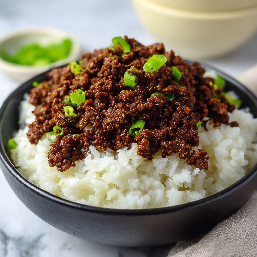 Korean Ground Beef Bowl Recipe - Recipe Image