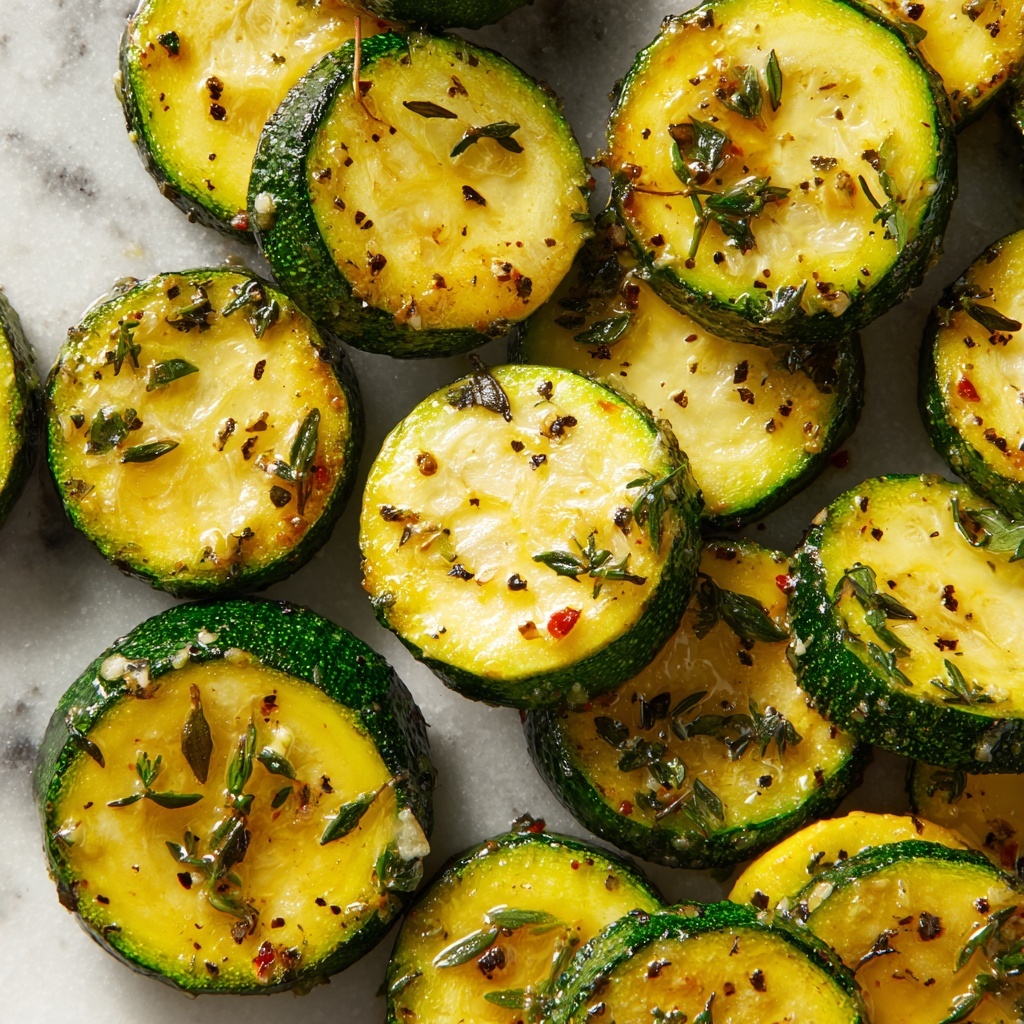 Roasted Garlic and Herb Zucchini Recipe - Recipe Image