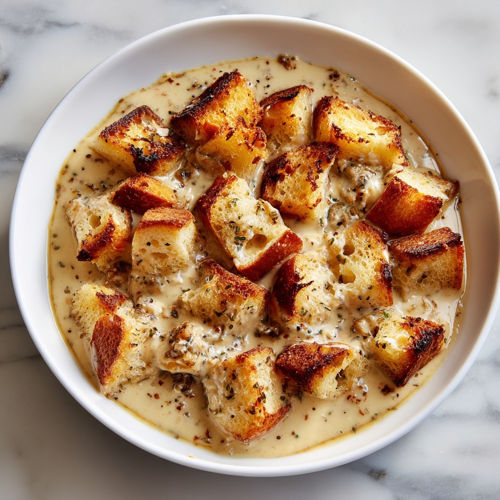 Grandma’s Old-Fashioned Bread Pudding with Vanilla Sauce Recipe - Recipe Image