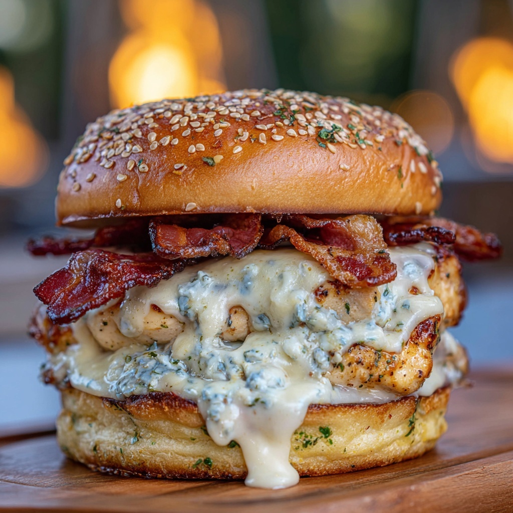 Easy and Cheesy Chicken Bacon Ranch Sandwich Recipe - Recipe Image