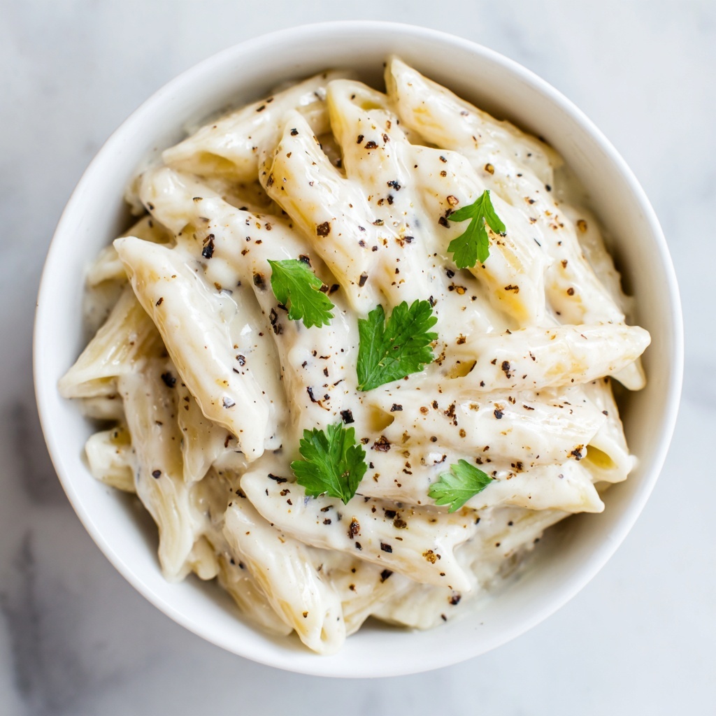 White Sauce Penne Pasta Recipe - Recipe Image