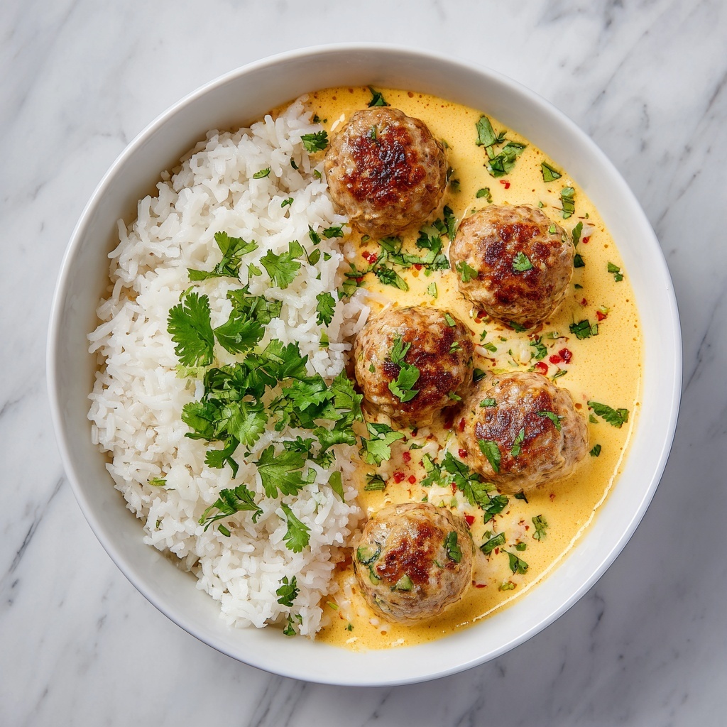 Chicken Meatball Curry Recipe - Recipe Image