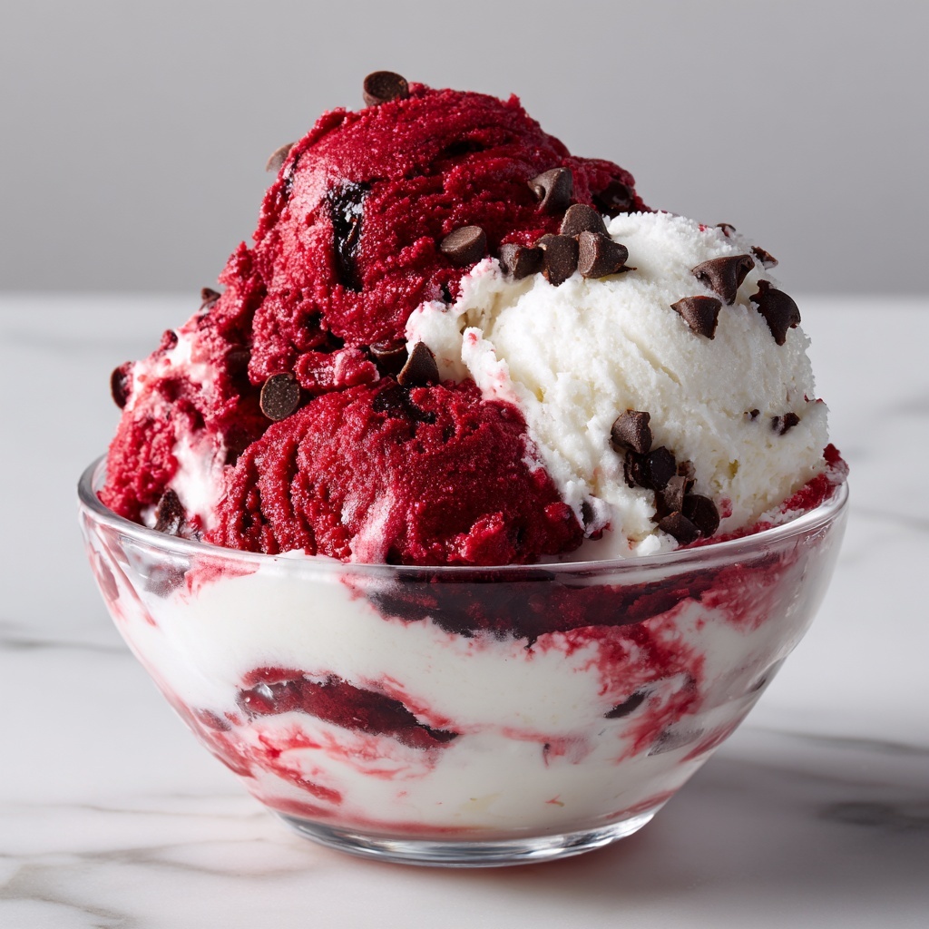 The Best Edible Red Velvet Cookie Dough Recipe - Recipe Image