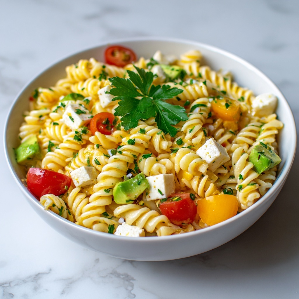 Avocado Pasta Salad Recipe - Recipe Image