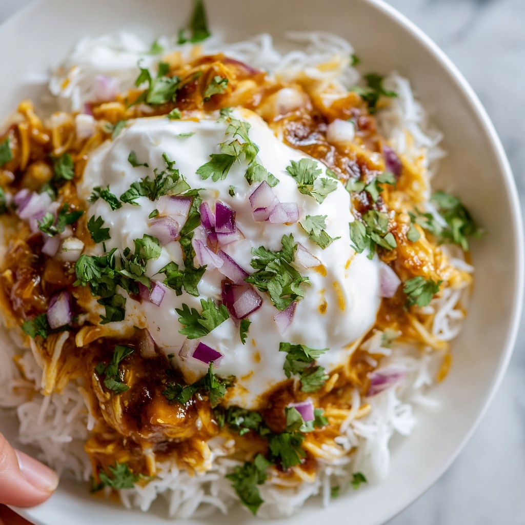 Chicken Tinga Tacos with Veggie Garnishes Recipe - Recipe Image