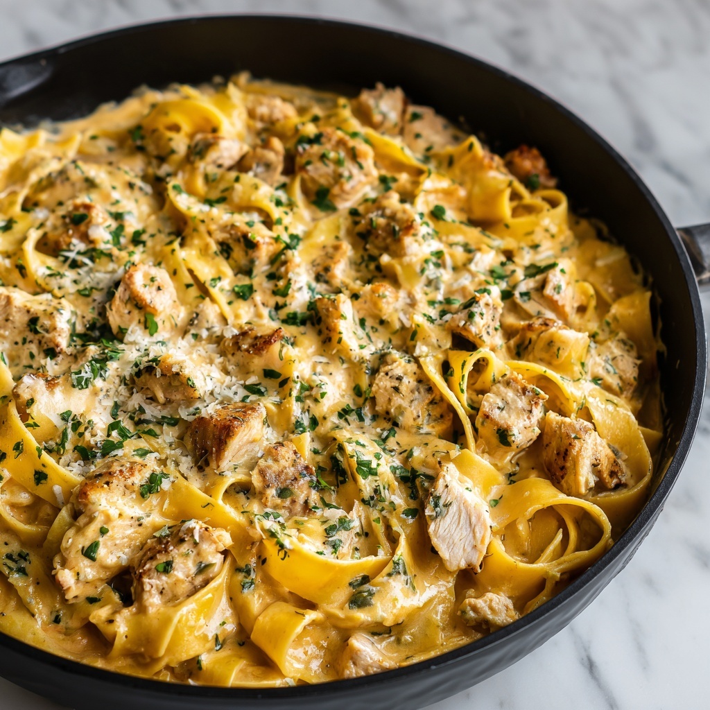 Cowboy Butter Chicken Linguine Recipe - Recipe Image