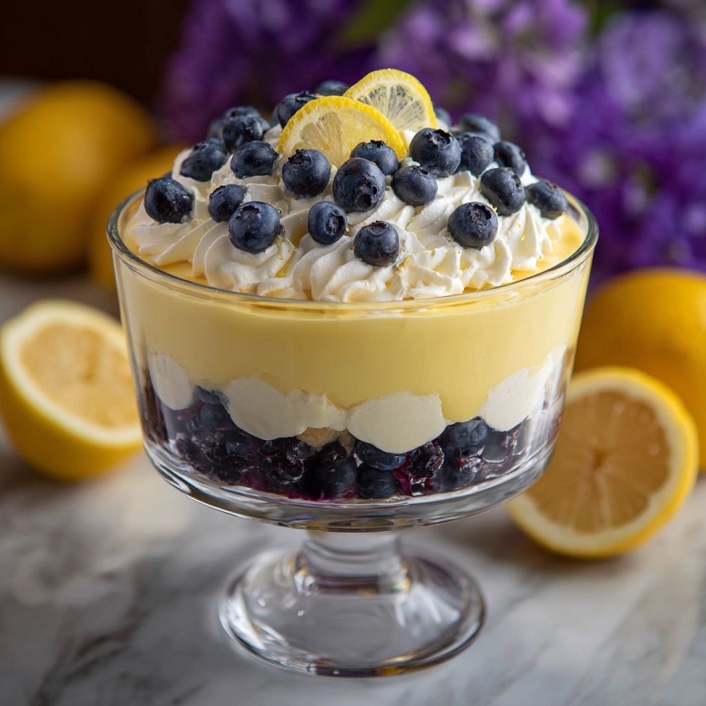 Lemon Blueberry Trifle Recipe - Recipe Image