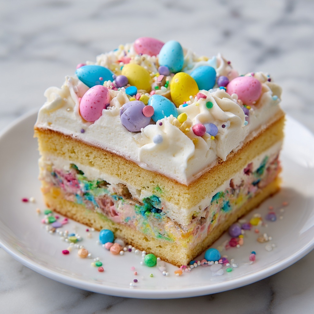 Easter Poke Cake Recipe - Recipe Image