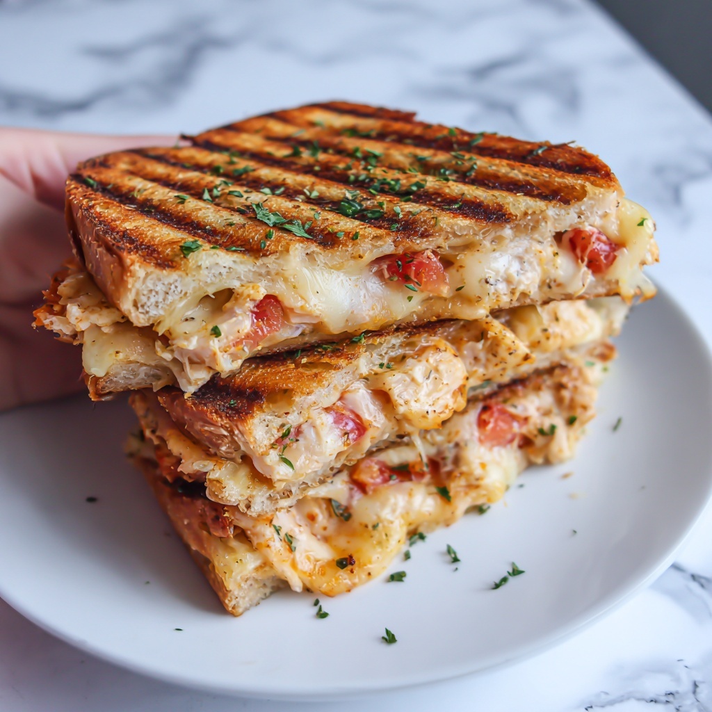 Best Honey Pepper Chicken Panini Pasta Recipe - Recipe Image