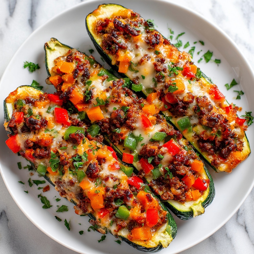 Stuffed Zucchini Boats Recipe - Recipe Image