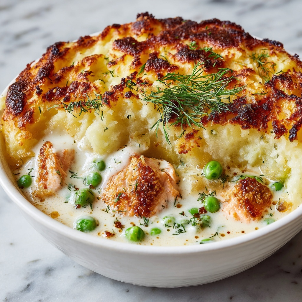 Fish Pie with Cheddar, Dill, and a Creamy Vegetable Sauce Recipe - Recipe Image