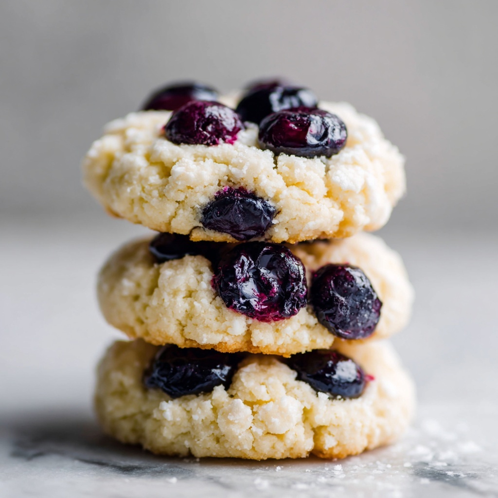 Greek Yogurt Lemon Blueberry Cookies Recipe - Recipe Image