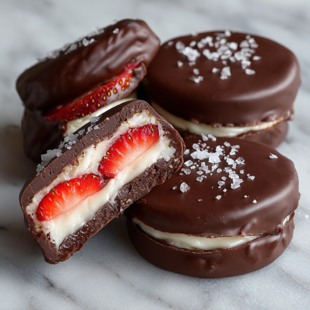Chocolate Covered Strawberry Frozen Yogurt Bites Recipe - Recipe Image