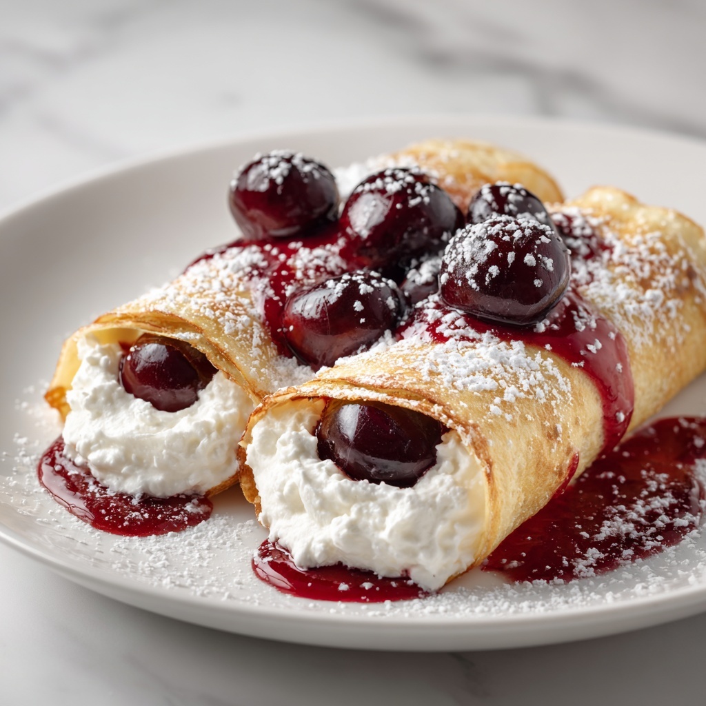 Cherry Cheesecake Chimichangas Recipe - Recipe Image