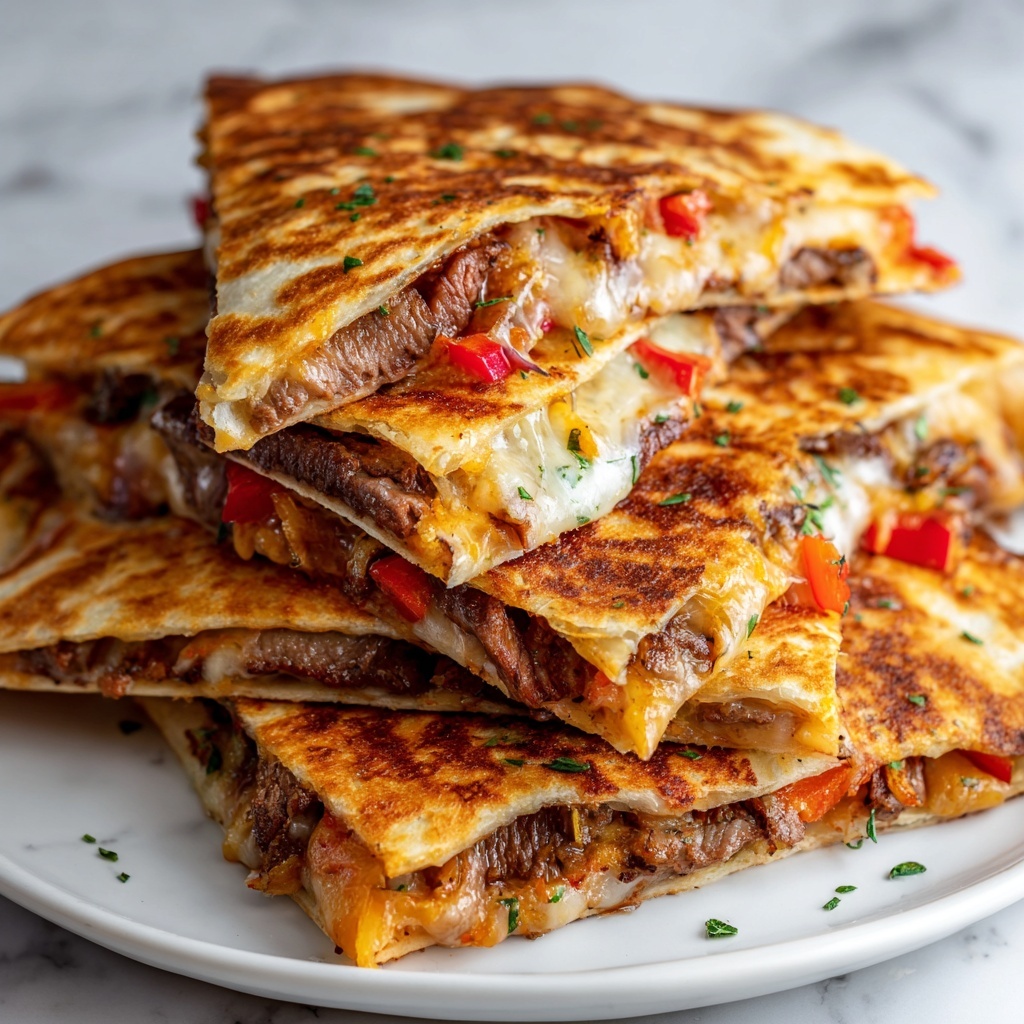 Philly Cheesesteak Quesadilla Recipe - Recipe Image