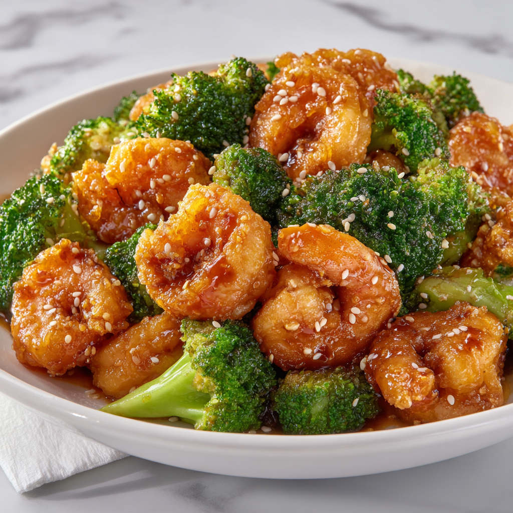 Honey Garlic Shrimp, Sausage & Broccoli Recipe - Recipe Image