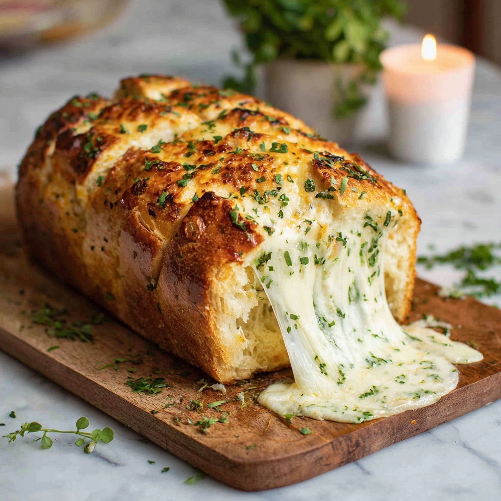 Easy Cheesy Garlic Bread Recipe - Recipe Image