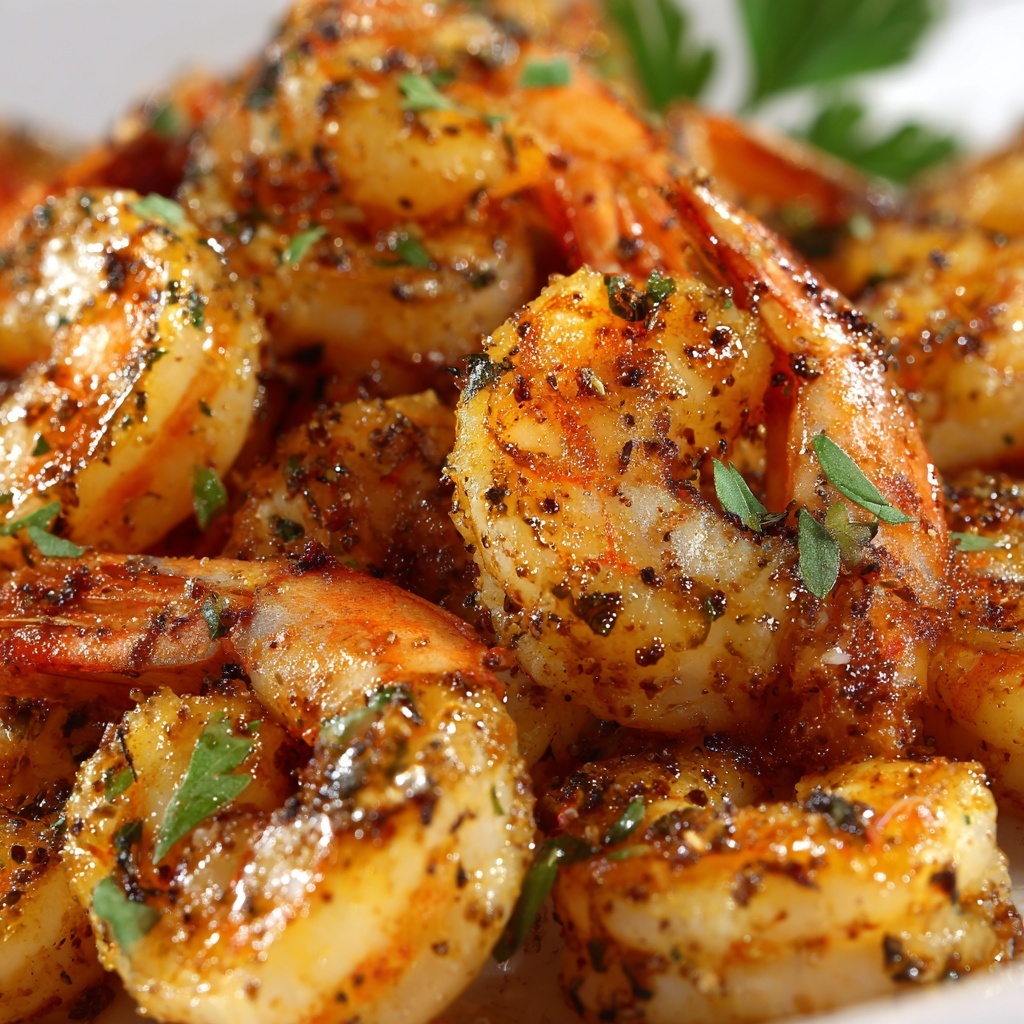 Cajun-Style Shrimp with Lemon Garlic Butter and Remoulade Recipe - Recipe Image