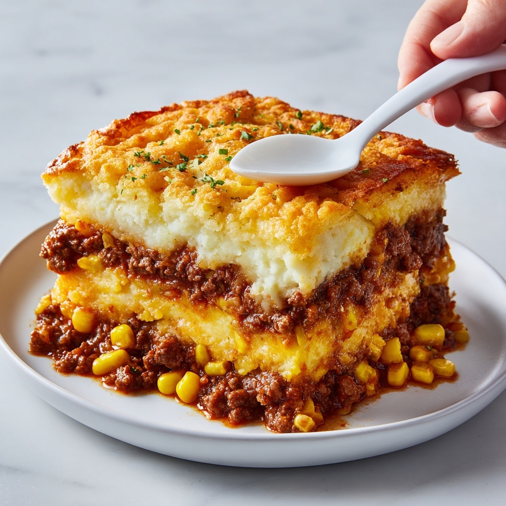 Easy Cowboy Cornbread Casserole Recipe - Recipe Image